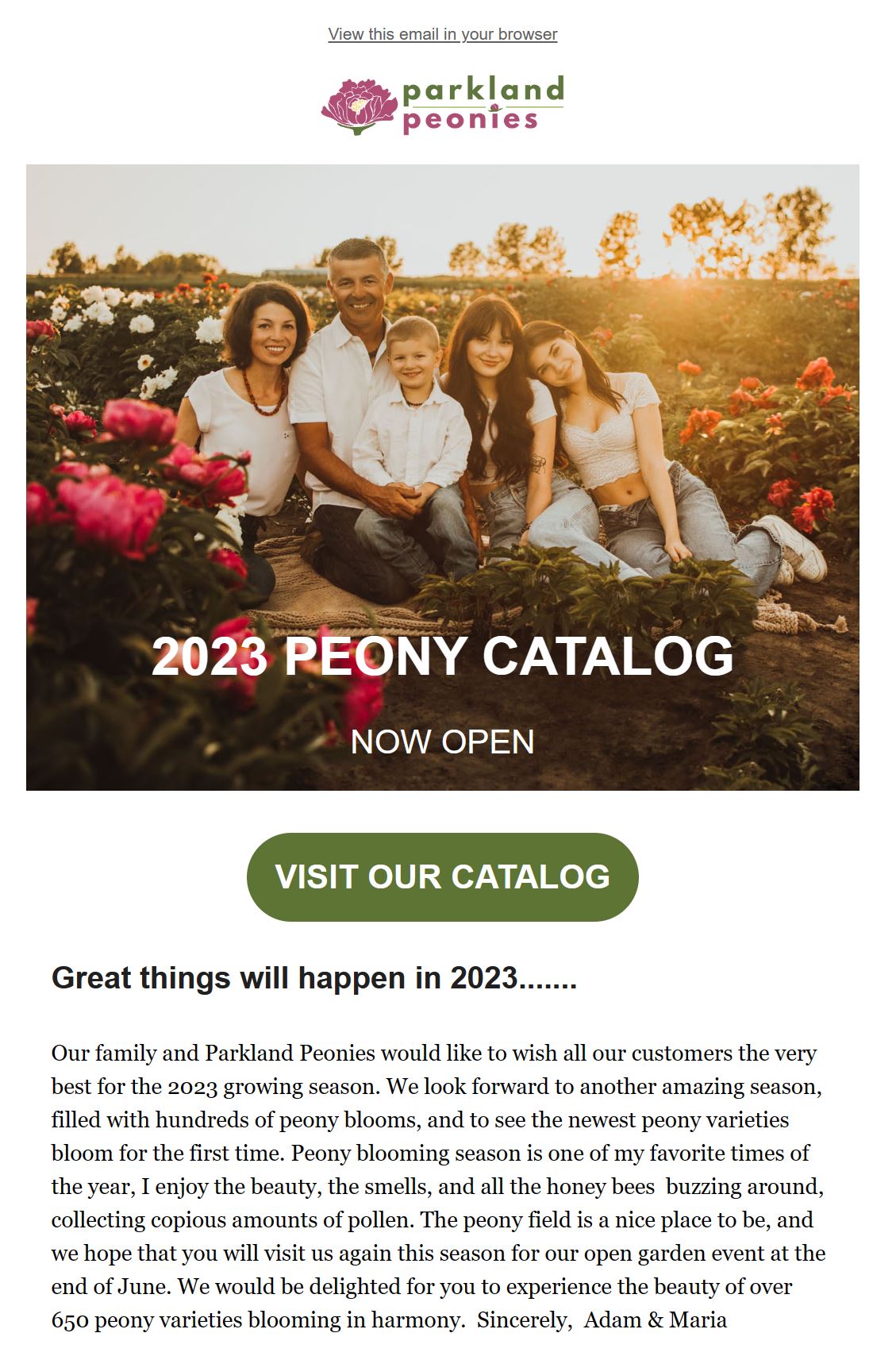 Parkland Peonies Peony Cut Flowers and Roots for Sale